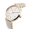Image 5 : NEW DKNY WHITE DIAL LEATHER STRAP MSRP $199 WATCH.