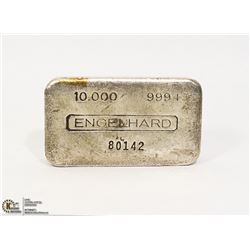 10 TROY OUNCE SILVER BAR ENGELHARD SERIAL 80142