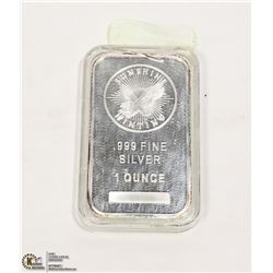 1 TROY OUNCE SILVER SUNSHINE MINT BAR