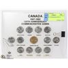 Image 1 : CANADA COMMEMORATIVE 13 COINS