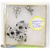 Image 1 : SHERMAN DESIGNER SIGNED VINTAGE BROACH & EARRINGS