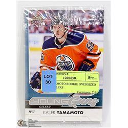 K. YAMAMOTO ROOKIE OVERSIZED CARD OILERS
