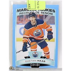 G. HAAS ROOKIE CARD OILERS