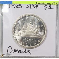 1965 CANADIAN SILVER DOLLAR