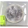 Image 1 : TROY OUNCE .999 SILVER MAPLE LEAF COIN