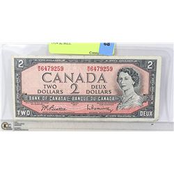 1954 CANADIAN $2 BILL