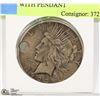Image 1 : 1923 US SILVER LIBERTY PEACE DOLLAR WITH PENDANT
