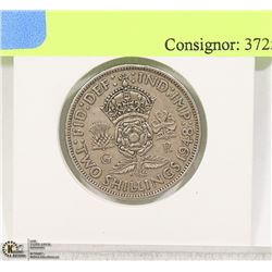 1948 UK SILVER TWO SHILLING COIN