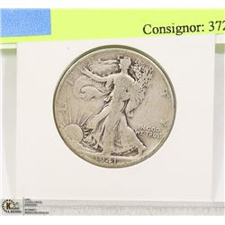 1941 US SILVER LIBERTY HALF DOLLAR