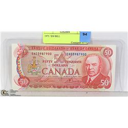 1975  CANADIAN $50 BILL