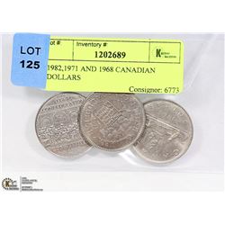 1982,1971 AND 1968 CANADIAN DOLLARS
