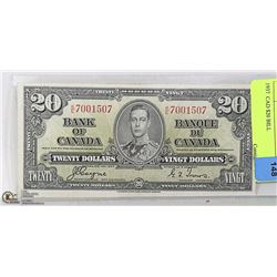 1937 CANADIAN $20 BILL