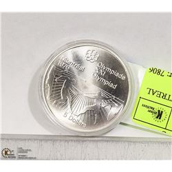 1976 CANADIAN  $5 DOLLAR COIN MONTREAL OLYMPICS