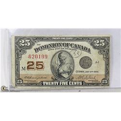 1923 CANADIAN SHINPLASTER