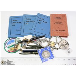 BAG OF VINTAGE COLLECTIBLE ITEMS