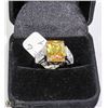 Image 1 : STERLING SILVER RING SIZE 6 WITH PRECIOUS STONES