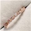 Image 2 : 10KT ROSE GOLD DIAMOND RING.SIZE 6.5