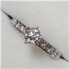 Image 3 : 10KT WHITE GOLD DIAMOND RING SIZE 7.5