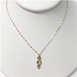 29) 14KT YELLOW GOLD COLORED DIAMOND PENDANT