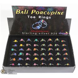 STERLING SILVER .925 TOE RINGS STORE DISPLAY