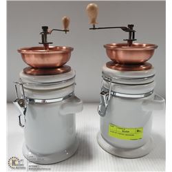 PAIR OF COFFEE GRINDERS