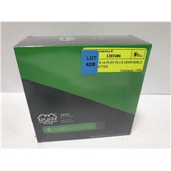 BOX WITH 10 PUFF PLUS DISPOSIBLE E-CIGARETTES