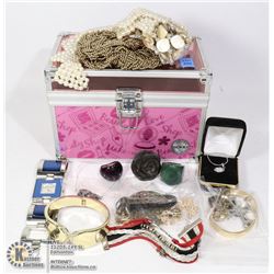 JEWELLERY BOX WITH CONTENTS