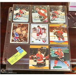 BOBBY CLARKE NHL HOCKEY CARDS. 1 SHEET