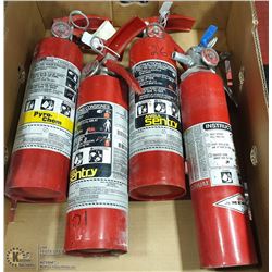 LOT OF 4 FIRE EXTINGUISHERS