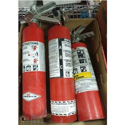 LOT OF 3 FIRE EXTINGUISHERS