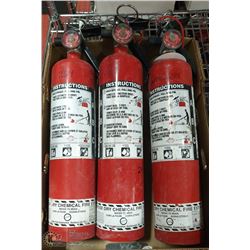 LOT OF 3 FIRE EXTINGUISHERS