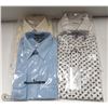 Image 1 : LOT OF 4 NEW DRESS SHIRTS - SIZE 10 - 14