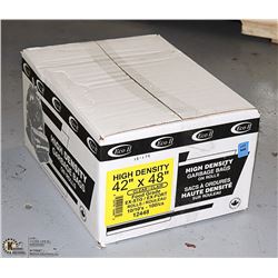 CASE OF 100 - 42 X 48 CLEAR FOOD GRADE GARBAGE BAS