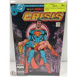 CRISIS # 7 DEATH OF SUPERGIRL 3X ORIGINS