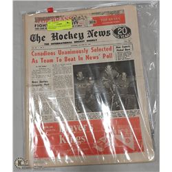 1960'S HOCKEY NEWS BUNDLE OF 8 MAGAZINES