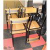 Image 1 : LOT OF 8 WOOD AND METAL CHAIRS