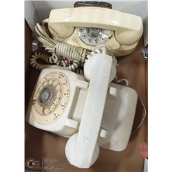 LOT OF 2 ROTARY TELEPHONES