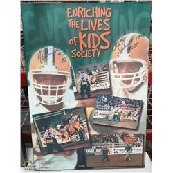 EDMONTON ESKIMOS SIGNED GIZMO "2" & WILLIE PLESS