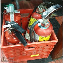 LOT OF 4  5LBS CHARGED FIRE EXTINGUISHERS