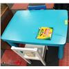 Image 1 : CHILDRENS TABLE WITH 2 CHAIRS AND PACK OF CRAYOLA