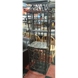 METAL & MARBLE WINE RACK