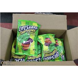 CASE WITH 12 180G PACKS LIFE SAVER SOUR GUMMIES