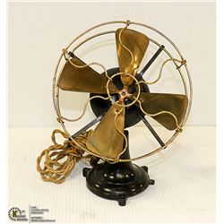 JANDUS ELECTRIC BRASS FAN