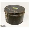 Image 1 : MILITARY OFFICER'S METAL HAT BOX