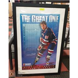 NEW YORK RANGERS WAYNE GRETZKY SIGNED CHUNKY