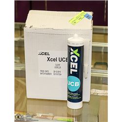 XCEL UBC CLEAR BOND ADHESIVE & SEALANT 12 TUBES