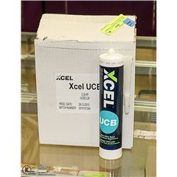 XCEL UBC CLEAR BOND ADHESIVE & SEALANT 12 TUBES