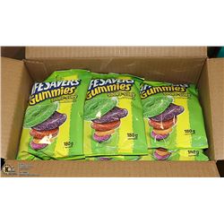 CASE WITH 12 180G PACKS LIFE SAVER SOUR GUMMIES