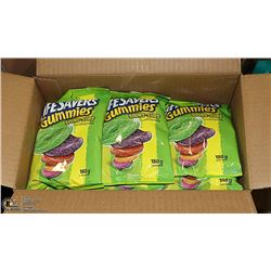 CASE WITH 12 180G PACKS LIFE SAVER SOUR GUMMIES