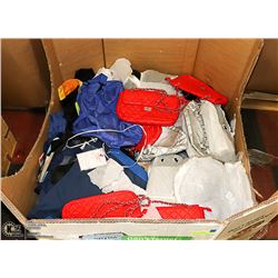 LARGE BIN OF NEW PURSES, COMPUTER LAPTOP BAGS &